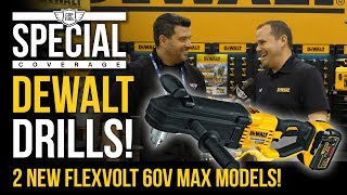 New Dewalt FlexVolt 60V MAX Drills Mixer DCD130  InLine StudJoist DCD470 [upl. by Arfihs]