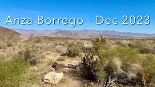 Anza Borrego Camping  Dec 2023 [upl. by Sabrina]