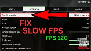 How to Fix Slow FPS in GTA 5 Online Easy [upl. by Berni]