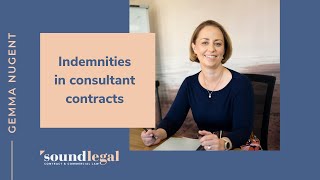 Indemnities in Consultant Contracts [upl. by Rolf]