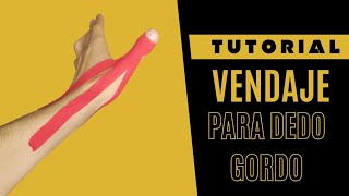 TUTORIAL VENDAJE PARA DEDO PULGAR con KINESIOTAPE [upl. by Solomon]