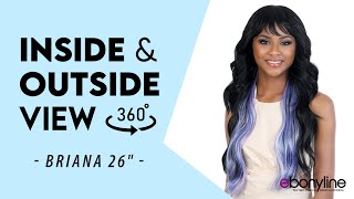 Motown Tress Day Glow Wig Synthetic Hair Wig  BRIANA 26quot  EBONYLINECOM [upl. by Yajiv]