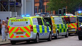 Emergency services respond to casualty on track at busy London tube station [upl. by Llerrot]