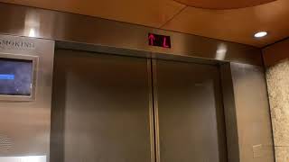 Slow 800 FPM Otis Traction High Rise Elevators At The New York Hilton Midtown In NYC [upl. by Suoirrad]