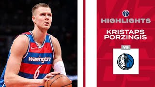 Highlights Kristaps Porzingis puts up 24 vs Mavericks  4122 [upl. by Warner]