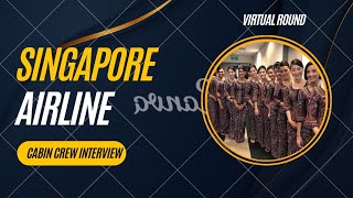 MY Singapore airline cabin crew interview experience😍 virtual round cabincrew singaporeairline [upl. by Neirbo371]