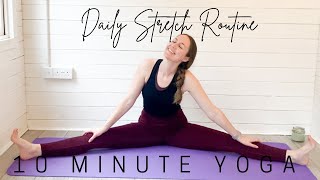 10 Minute DAILY STRETCH Routine  Daily Yoga Stretches for Flexibility and Mobility  LEMon Yoga [upl. by Nial]