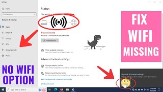 Wifi Option not showing in Settings on Windows 10  My Wifi Option not showing  2024 [upl. by Angadreme]