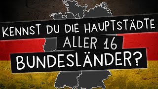 Bundesländer und ihre Hauptstädte Kennst du alle 16 [upl. by Ajssatan120]