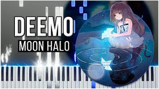 Moon Halo Deemo 【 PIANO TUTORIAL 】 [upl. by Okiam]