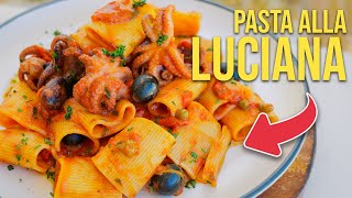 How to Cook OCTOPUS PASTA Like an Italian  Pasta alla Luciana [upl. by Tower]