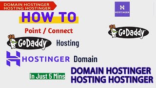 How to Connect GoDaddy Hosting amp with Domain Hostinger  Point Hostinger Domain Godaddy Hosting [upl. by Manya]