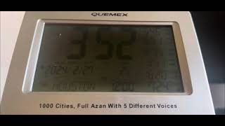 Call to Prayer QUEMEX Alarm Clock with Azan Sound [upl. by Ettebab]