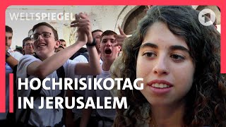 Wird Israel zum Gottesstaat – Flaggenmarsch der NationalistischReligiösen 2023  Weltspiegel Doku [upl. by Akit531]