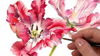 3 Tips 🌷To Instantly Improve Your Watercolor Flowers [upl. by Pals191]