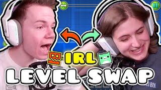 IRL LEVEL SWAP wWulzy Geometry Dash [upl. by Darahs811]