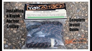 How to install a kayak anchor trolley YakAttack LeverLoc [upl. by Benildis]