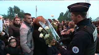 Marche blanche en hommage au collégien de Beausoleil [upl. by Arej]