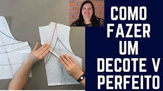 DIY  Como fazer um Decote V Perfeito [upl. by Joses]