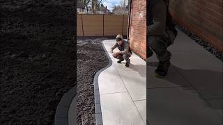 Making Curves in Porcelain makita landscaping porcelain garden patio gardening [upl. by Jarret]