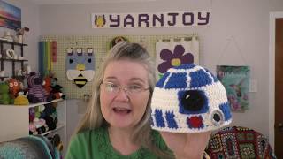 Episode 117 Finished Shawl and R2D2 Inspired Hat [upl. by Greer]