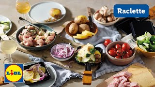 Raclette Zutaten Ideen  schnell amp einfach  Lidl Kochen [upl. by Drofnats879]