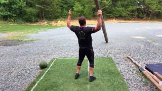 Caber Toss Training Drill  Highland Games  Strength Empire [upl. by Yenor]