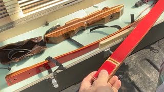 My DIY 3 Piece Reflex Deflex Longbow Build shooting and tuning [upl. by Ennovehs]