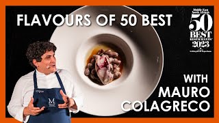 Flavours of 50 Best with Mauro Colagreco of Mirazur Baby Squid Ragout [upl. by Ykcim]