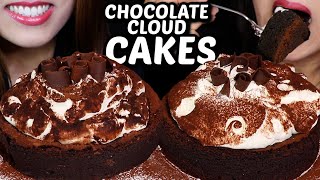 ASMR CHOCOLATE TRUFFLE CLOUD CAKES  CHOCOLATE CRUNCH ICE CREAM BARS 초콜릿 케이크 리얼사운드 먹방 ケーキ केक [upl. by Garald]