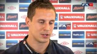 Jagielka Expecting Tough Game in Warsaw  Poland v England WCQ [upl. by Issiah]