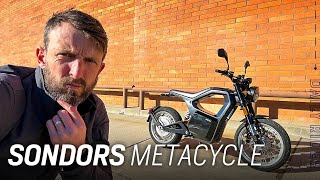 Electric Motorcycle of the Future Sondors MetaCycle Review  Daily Rider [upl. by Card923]