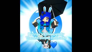 🐰 Bunnix V2Hoppalady Transformation MIRACULOUS Fanmade  Mineimator Minecraft Animation shorts [upl. by Anivla]