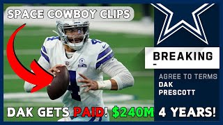 Reacting To Dak Prescotts 240 Million 4Year Extension  Space Cowboy Clips [upl. by Whitelaw]