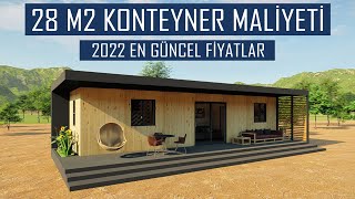 Konteyner Ev Yapımı Maliyeti  Konteyner Ev Fiyatları 2022  Prefabrik Konteyner Ev Modelleri [upl. by Annaer]