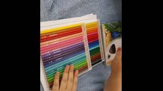 Lets Review Steadler 48 colored pencils Triangular barrel [upl. by Hazel]