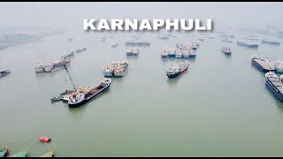 Aerial view of Karnaphuli river amp Bangladesh Marine Academy by Saif Official [upl. by Forelli]