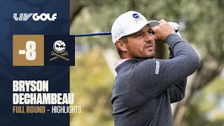 Bryson DeChambeau Full Round Two Highlights  LIV Las Vegas [upl. by Floeter]