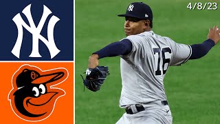 New York Yankees  Baltimore Orioles  Game Highlights  4823 [upl. by Cud426]