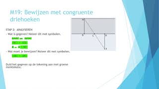 Wiskunde videoles 95  M19 Bewijzen met congruente driehoeken [upl. by Rivy]