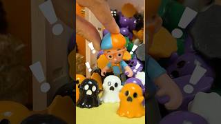 Blippi Finds GHOSTS Trick or Treat Challenge blippi shorts [upl. by Okemak]