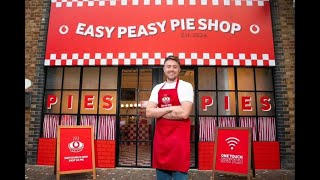 TV star Roman Kemp teams up with Lisa Faulkner for a pie shop extravaganza in London [upl. by Mikkel]