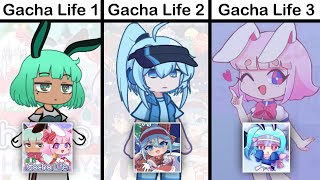 Gacha Life 1 VS Gacha Life 2 VS Gacha Life 3 😳✋ [upl. by Annaear]