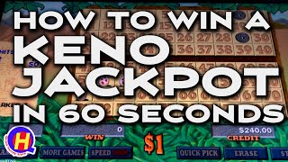 How to Win a KENO JACKPOT in 60 Seconds KENONATION [upl. by Acinhoj637]