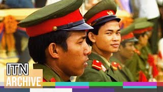 Vietnamese Troops Withdraw From Cambodia  Raw Footage of Phnom Penh Departure Ceremony 1989 [upl. by Hinkel490]