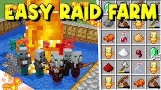 Unlimited Totem Raid Farm  Minecraft Easy [upl. by Marl]