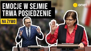 Emocje w Sejmie Tak wyglądało posiedzenie  1010 [upl. by Renraw]