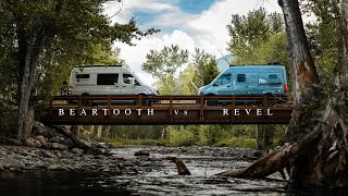 Winnebago REVEL 4x4 VAN vs Beartooth VanWorks 4x4 OFFROAD VAN  Custom Built Van Conversion  2020 [upl. by Ydnagrub685]