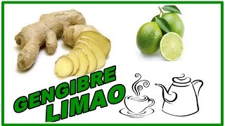 CHA DE GENGIBRE COM LIMAO AJUDA EMAGRECER εïз ALINE FORDE [upl. by Elegna]