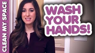 Hand Washing Help amp Soap vs Sanitizer Easy Ways How To Clean amp Sanitize Hands Clean My Space [upl. by Ecahc]